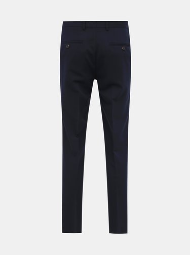 Tmavě modré oblekové slim fit kalhoty Jack & Jones VIncent