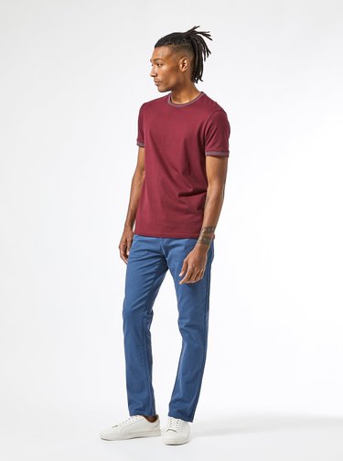 Modré chino kalhoty Burton Menswear London
