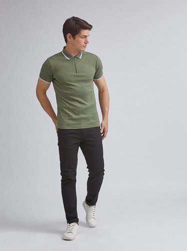 Zelené polo tričko Burton Menswear London