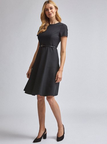 Čierne šaty Dorothy Perkins Fit & Flare