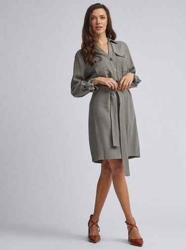 Svetlozelené košeľové šaty Dorothy Perkins