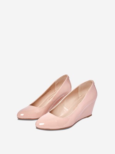 Staroružové lodičky na plnom podpätku Dorothy Perkins