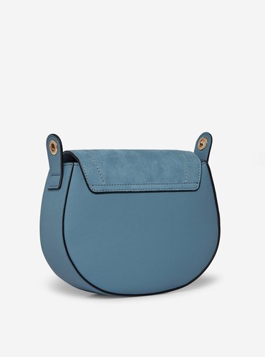 Modrá crossbody kabelka s detaily v semišové úpravě Dorothy Perkins