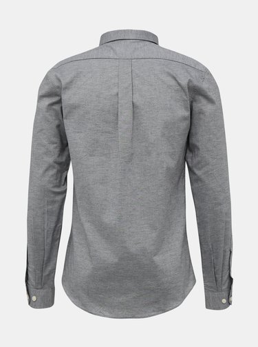 Šedá slim fit košile Lindbergh