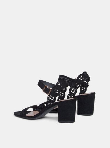 Černé sandály v semišové úpravě Dorothy Perkins