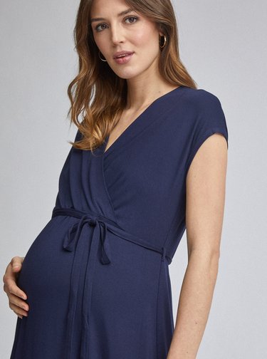 Tmavě modré maxišaty Dorothy Perkins