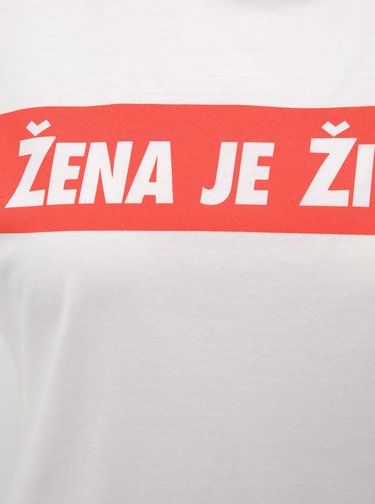 Bílé tričko ZOOT Original Žena je život