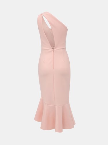 Světle růžové pouzdrové šaty Miss Selfridge