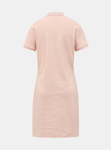 Světle růžové basic šaty Lacoste