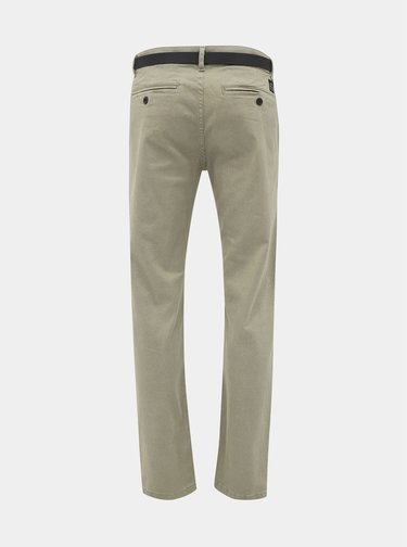Béžové vzorované chino kalhoty Shine Original