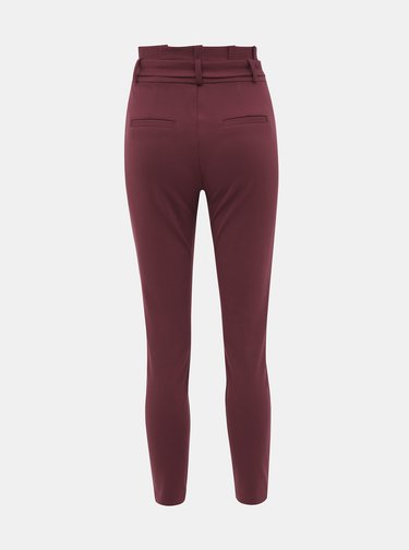 Vínové kalhoty VERO MODA
