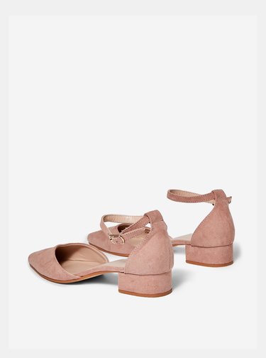 Starorůžové lodičky v semišové úpravě Dorothy Perkins