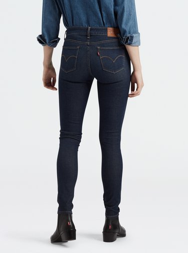 Tmavomodré dámske skinny fit rifle Levi's® 711