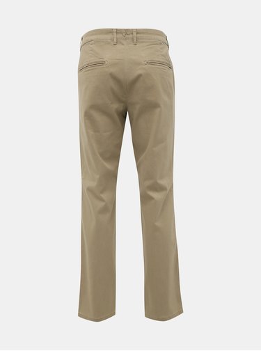Béžové slim fit chino kalhoty Selected Homme Yard