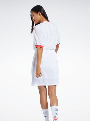 Bílé šaty s výšivkou Reebok