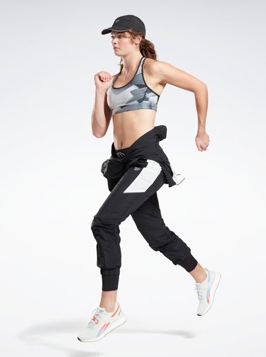 Šedá vzorovaná športová podprsenka Reebok