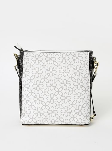Bílá vzorovaná crossbody kabelka Gionni Borana