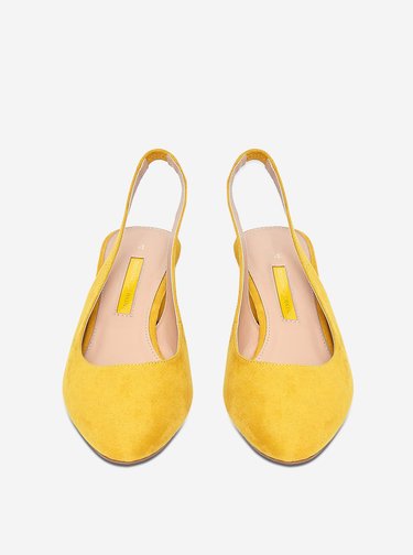Hořčicové lodičky v semišové úpravě Dorothy Perkins