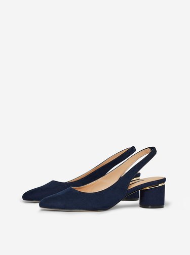 Tmavě modré lodičky v semišové úpravě Dorothy Perkins