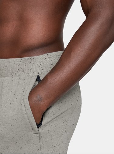 Zelené pánské kraťasy Speckled Fleece Under Armour