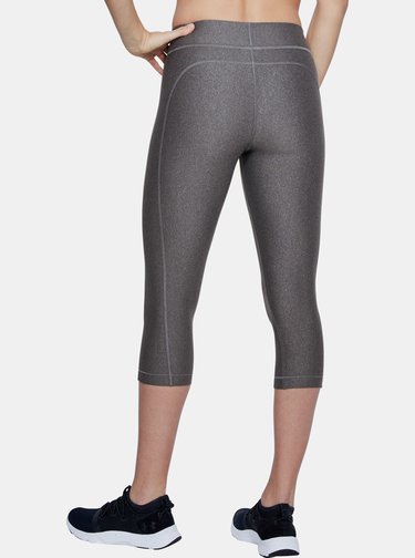Šedé dámské kompresní 3/4 legíny HeatGear Armour Under Armour
