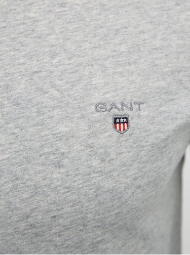 Šedé pánske basic tričko GANT