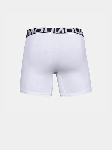 Sada tří bílých boxerek Charged Under Armour