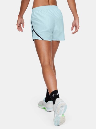 Modré dámské vzorované kraťasy Fly By Under Armour