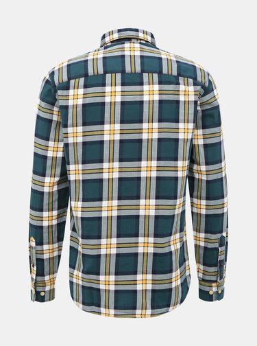 Tmavě zelená kostkovaná košile Jack & Jones Jeff