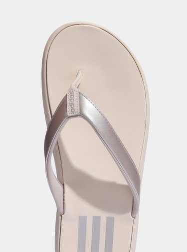 Krémové dámské žabky adidas CORE