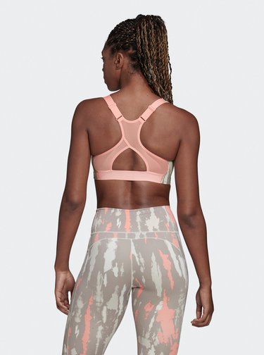 Šedá sportovní podprsenka adidas Performance