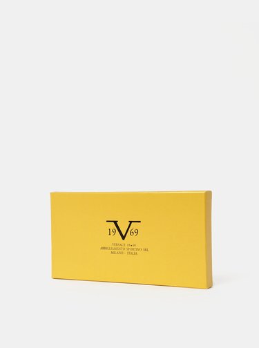 Čierno-hnedá dámska vzorovaná šatka Versace 19.69