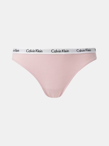 Sada tří tang v bílé, růžové a šedé barvě Calvin Klein Underwear