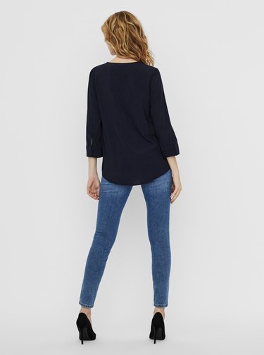 Tmavě modrá halenka VERO MODA Maggie