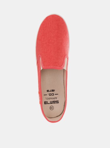 Červené dámské slip on SAM 73 Shana
