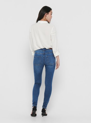 Modré skinny fit rifle Jacqueline de Yong Polli