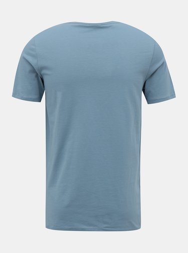 Světle modré tričko s potiskem Jack & Jones Shaun