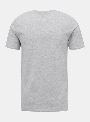 Světle šedé tričko s potiskem Jack & Jones Booster