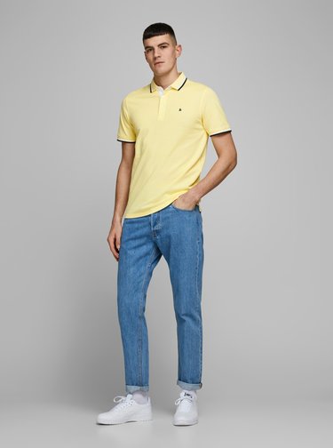 Žltá polokošeľa Jack & Jones Paulos