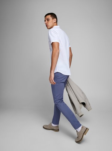 Modré chino kalhoty Jack & Jones Marco