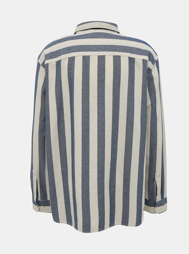 Šedo-bílá pruhovaná košile Jack & Jones Break