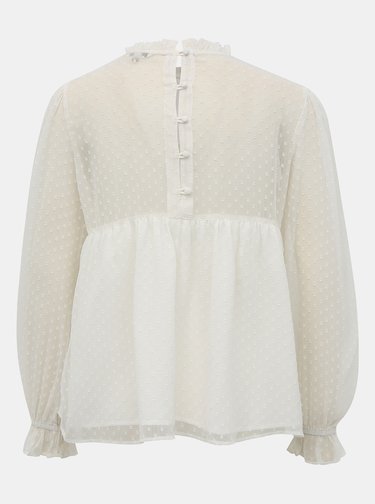 Biela vzorovaná blúzka Miss Selfridge