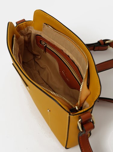 Hořčicová crossbody kabelka Hampton