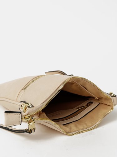 Krémová crossbody kabelka Hampton