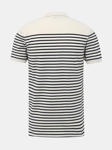 Bílo-modré polo tričko Selected Homme Haro