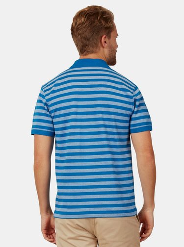 Modré pruhované polo tričko Raging Bull