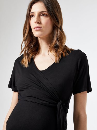 Černé těhotenské tričko Dorothy Perkins Maternity