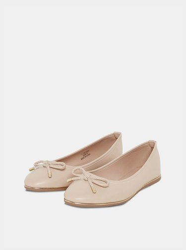 Krémové baleríny Dorothy Perkins