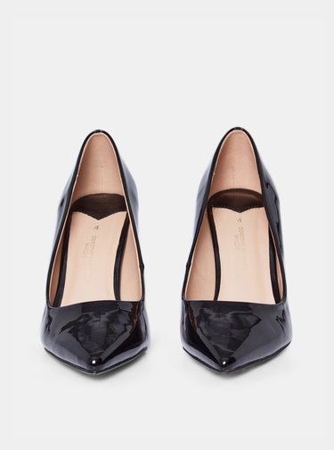 Černé lesklé lodčiky Dorothy Perkins
