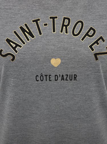 Šedé tričko Dorothy Perkins